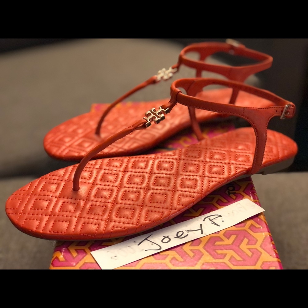 Tory Burch Quilted Marion sandals Sz 6.5 $228